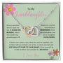 To My Granddaughter - Being A Grandma Doesn't Make Me Old - Interlocking Hearts Necklace