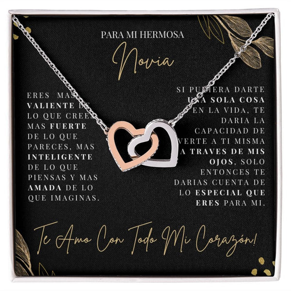Para Mi Hermosa Novia - Collar de Corazones Entrelazados - 202IH