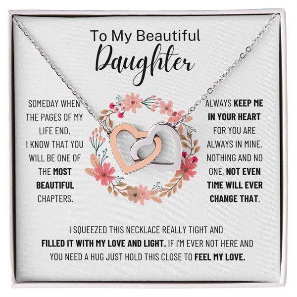 To My Beautiful Daughter - Interlocking Hearts - SO115