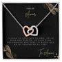 Regalo Para Novia/Esposa | Te Amo | Collar de corazones entrelazados