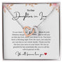 To Our Daughter In Law - To Our Fabulous Daughter In Law - Interlocking Hearts Necklace
