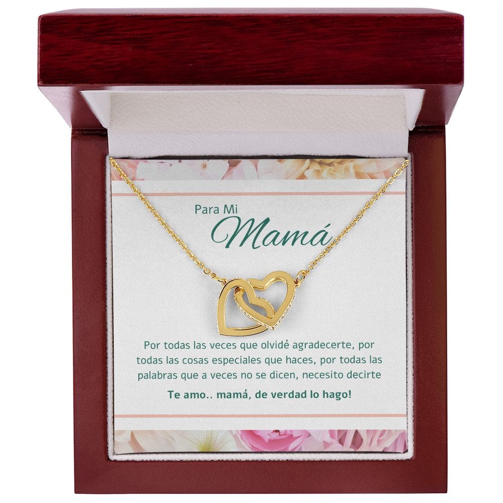 Para Mi Mama - Interlocking Hearts Necklace - 164IH