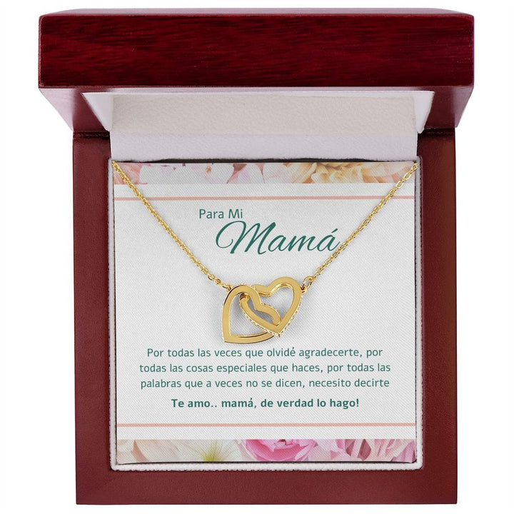 Para Mi Mama - Interlocking Hearts Necklace - 164IH