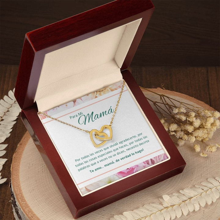 Para Mi Mama - Interlocking Hearts Necklace - 164IH