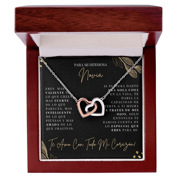 Para Mi Hermosa Novia - Collar de Corazones Entrelazados - 202IH