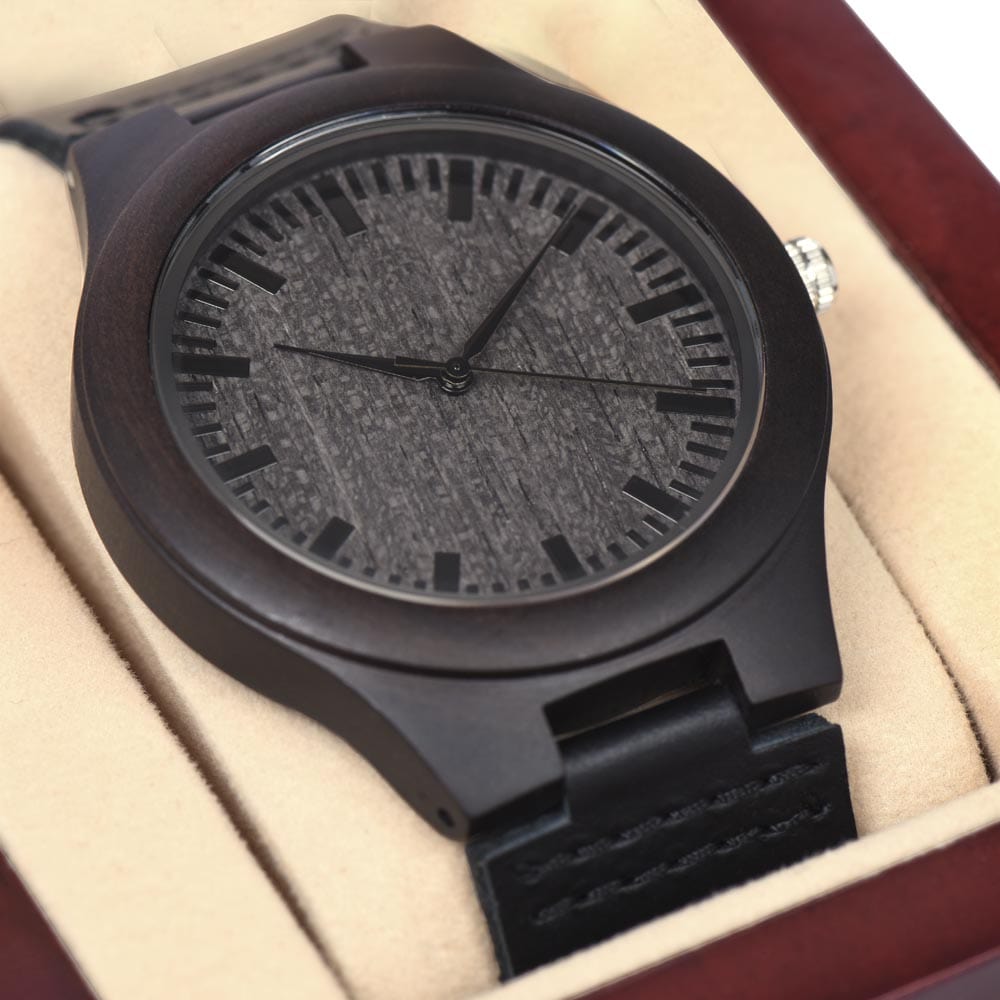 To My Son - When I See You I See Myself - Wooden Watch