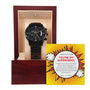 To My Boyfriend - You Are My Superhero - Black Chronograph Watch