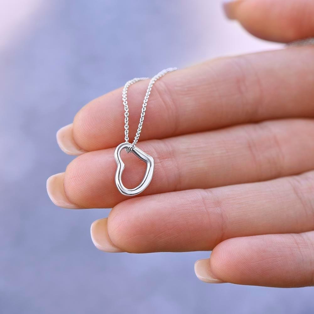 Regalo Para Novia/Esposa | Para Mi Amor | Collar Corazón Delicado