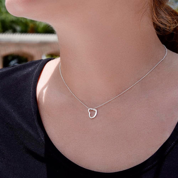 To My Soulmate - I Thank God For Having Founds Us - Delicate Heart Necklace