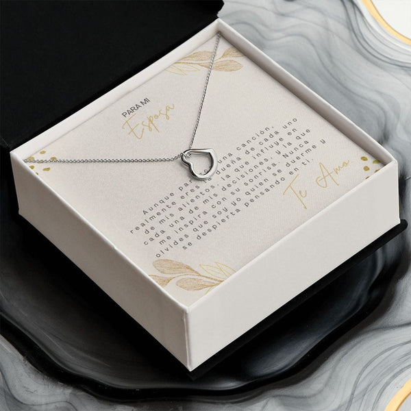 Regalo Para Esposa | Mi futuro  | Collar de corazón delicado