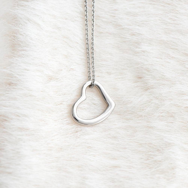 To My Soulmate - I Thank God For Having Founds Us - Delicate Heart Necklace