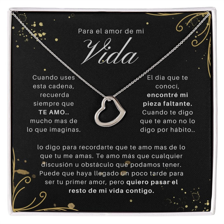 Regalo Para Novia/Esposa | Para Mi Amor | Collar Corazón Delicado