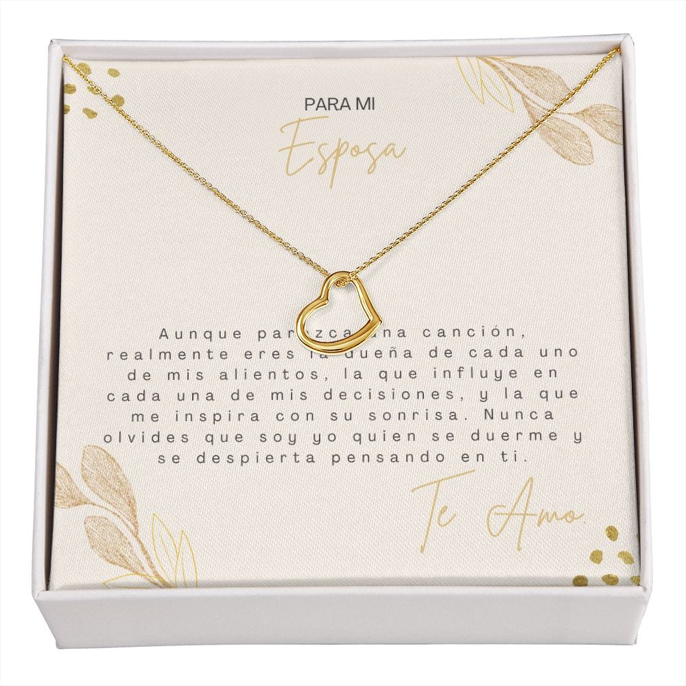 Regalo Para Esposa | Mi futuro  | Collar de corazón delicado