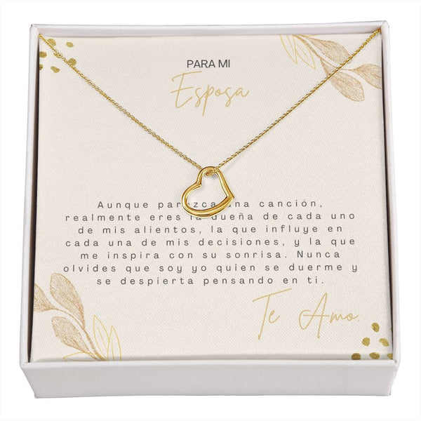 Regalo Para Esposa | Mi futuro  | Collar de corazón delicado