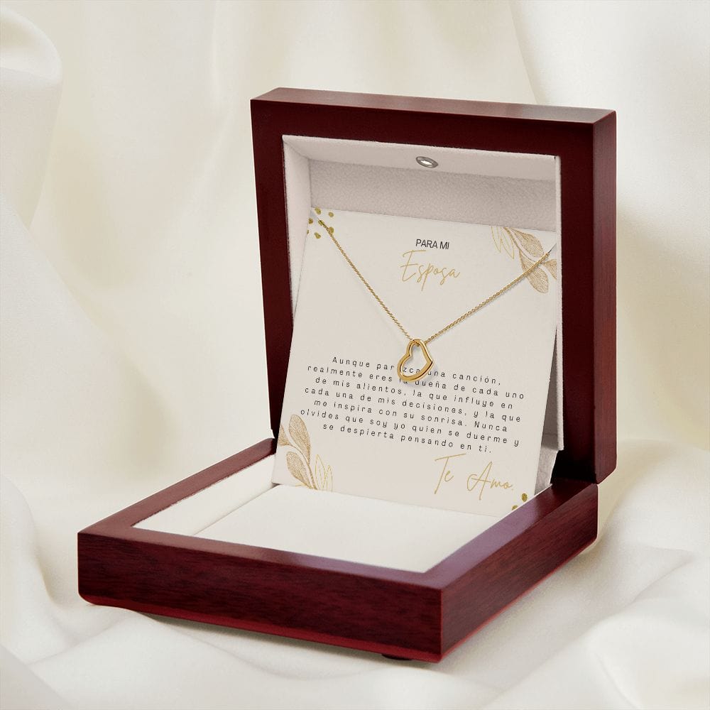 Regalo Para Esposa | Mi futuro  | Collar de corazón delicado