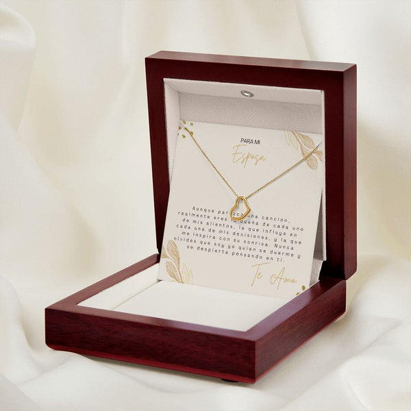 Regalo Para Esposa | Mi futuro  | Collar de corazón delicado
