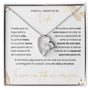 Regalo Para Novia/Esposa | Mi Vida Y Mi Amor | Collar Amor para siempre