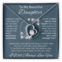 To My Beautiful Daughter - Forever Love Necklace - 124FL