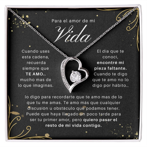 Regalo Para Novia/Esposa | Te Amo Mucho | Collar Amor para siempre
