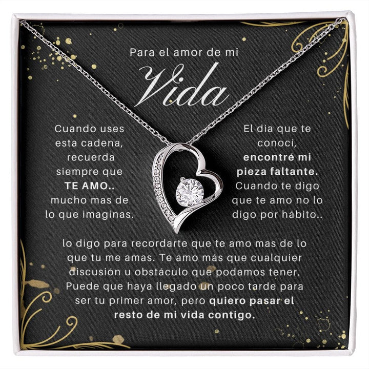 Regalo Para Novia/Esposa | Te Amo Mucho | Collar Amor para siempre