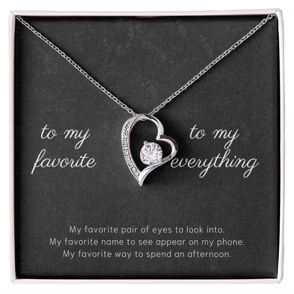To My Favorite - My Favorite Pair Of Eyes - Forever Love Necklace