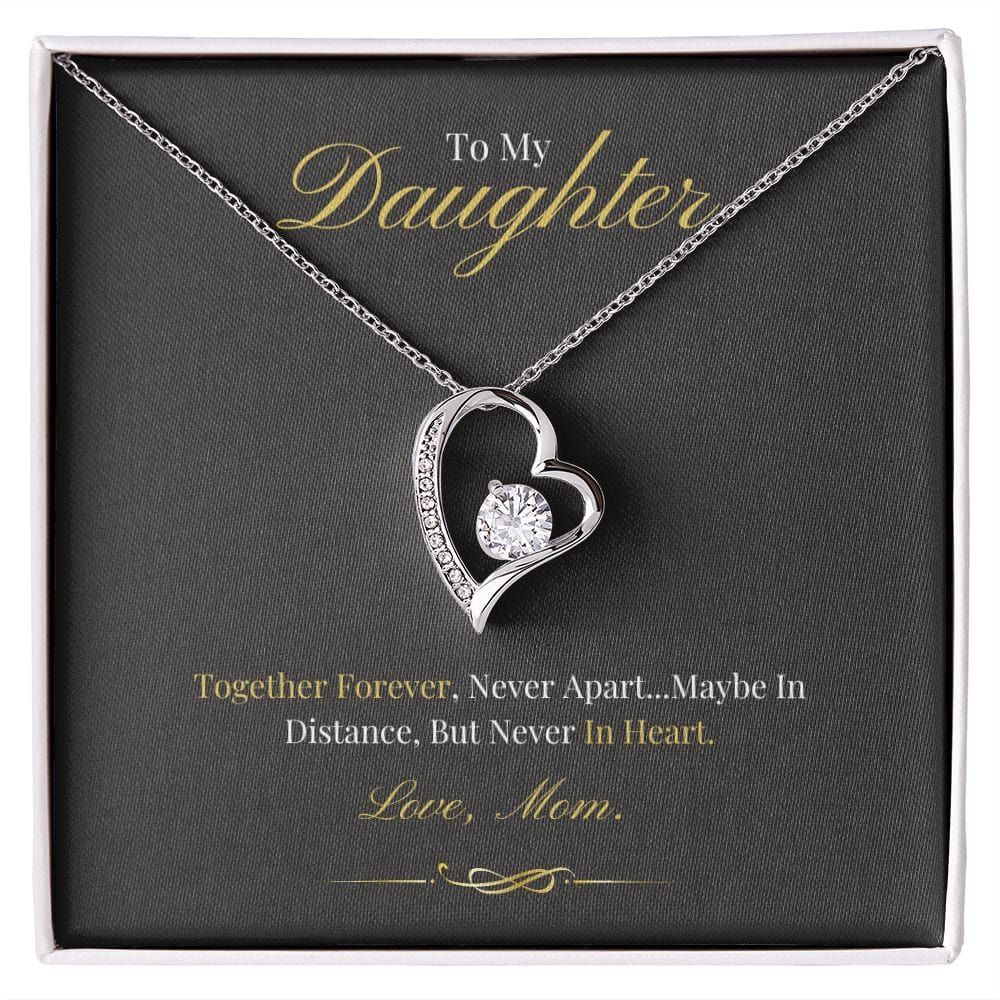 To My Daughter - Together Forever - Forever Love Necklace