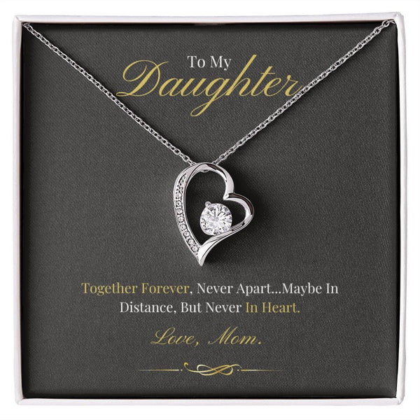 To My Daughter - Together Forever - Forever Love Necklace