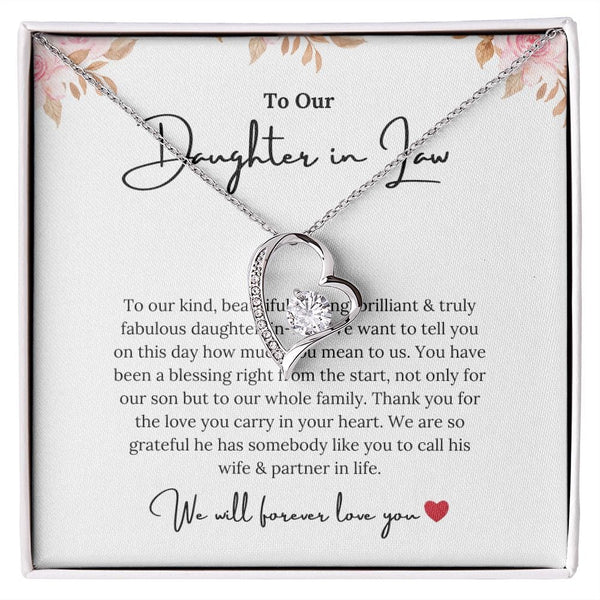 To Our Daughter In Law - To Our Fabulous Daughter In Law - Forever Love Necklace