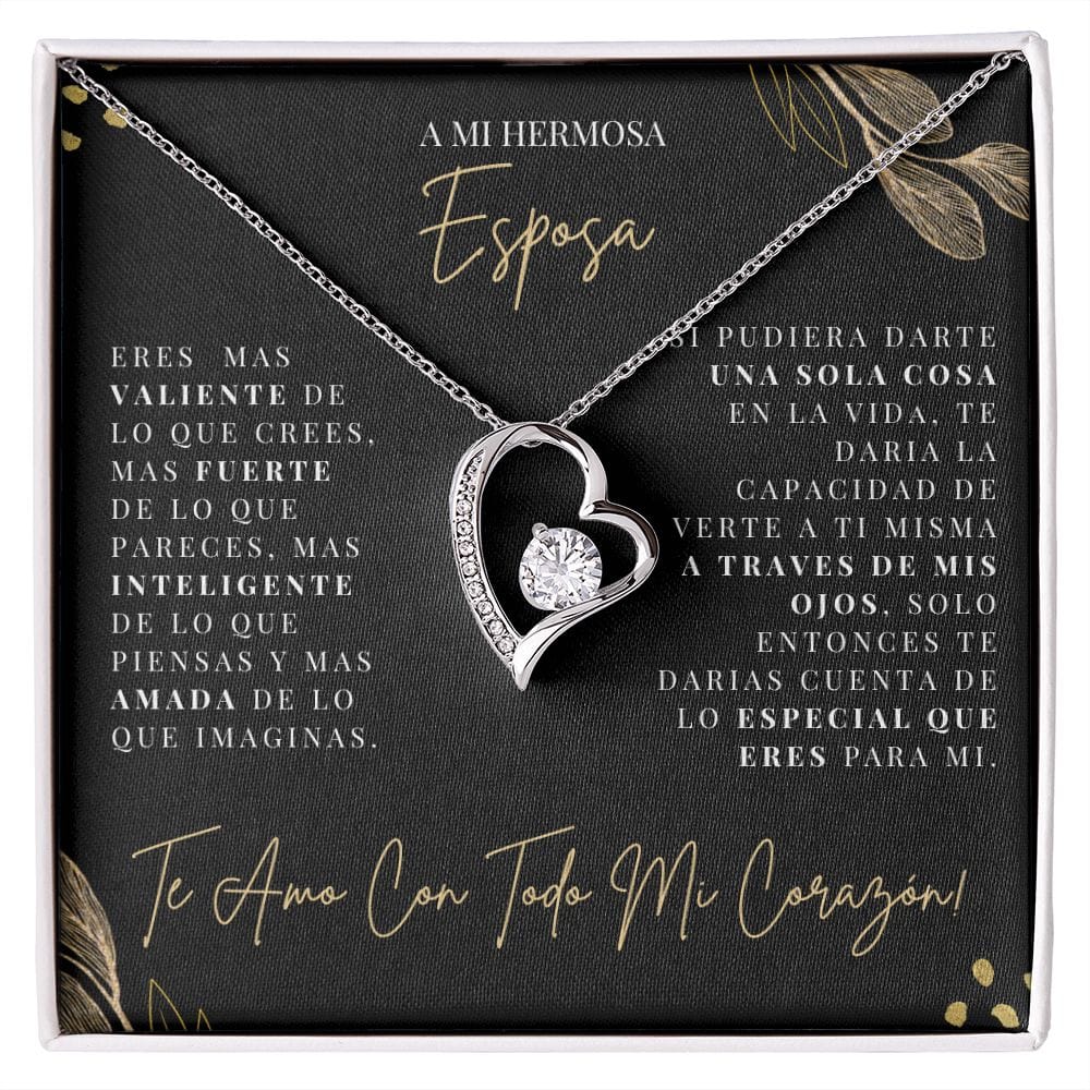 Regalo Para Esposa | Te amare por siempre | Collar Amor para siempre