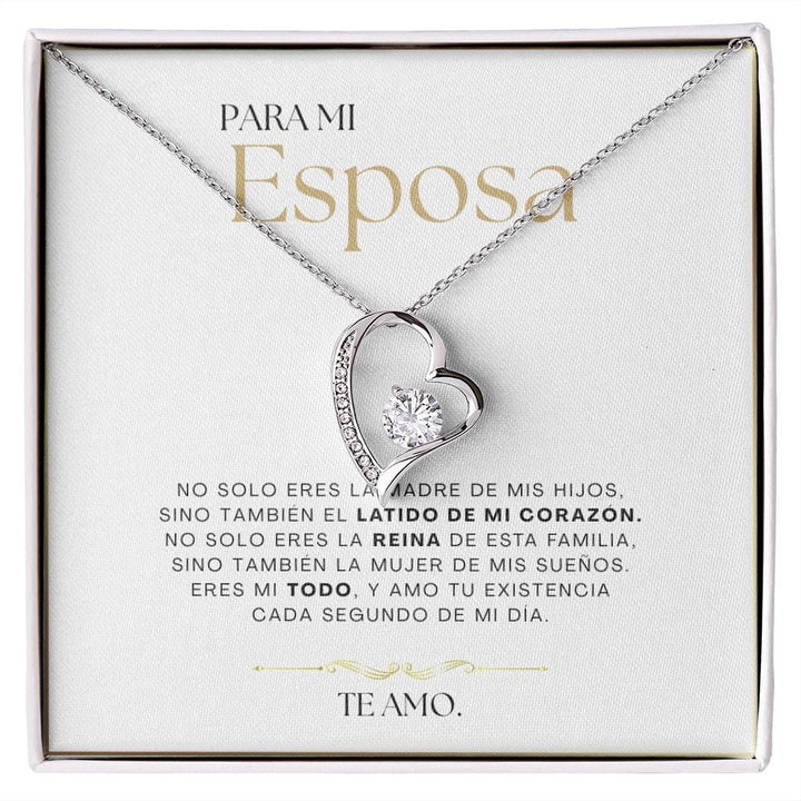 Regalo Para Esposa | Mi latido del corazón | Collar Amor para siempre