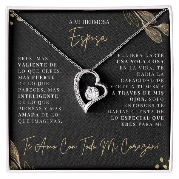 Regalo Para Esposa | Hermosa Esposa | Collar Amor para siempre