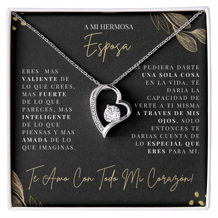 Regalo Para Esposa | Hermosa Esposa | Collar Amor para siempre