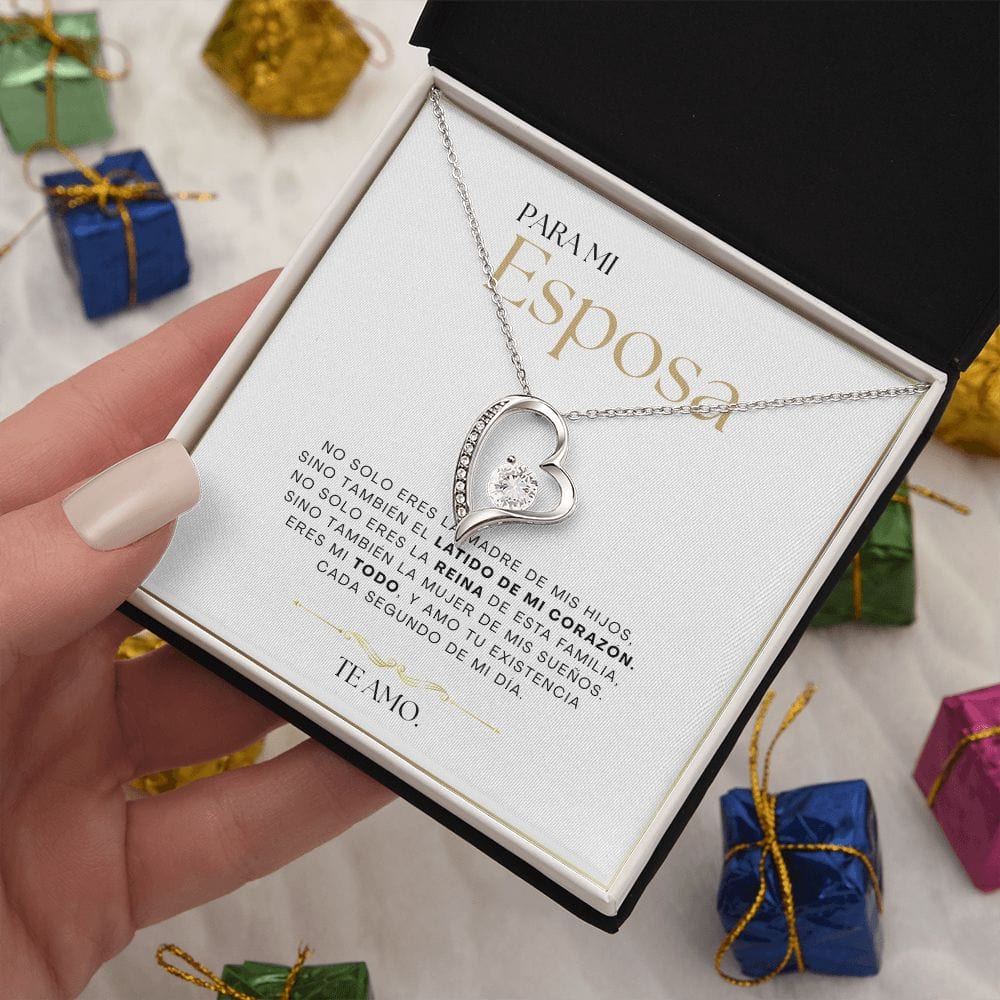 Regalo Para Esposa | Mi latido del corazón | Collar Amor para siempre