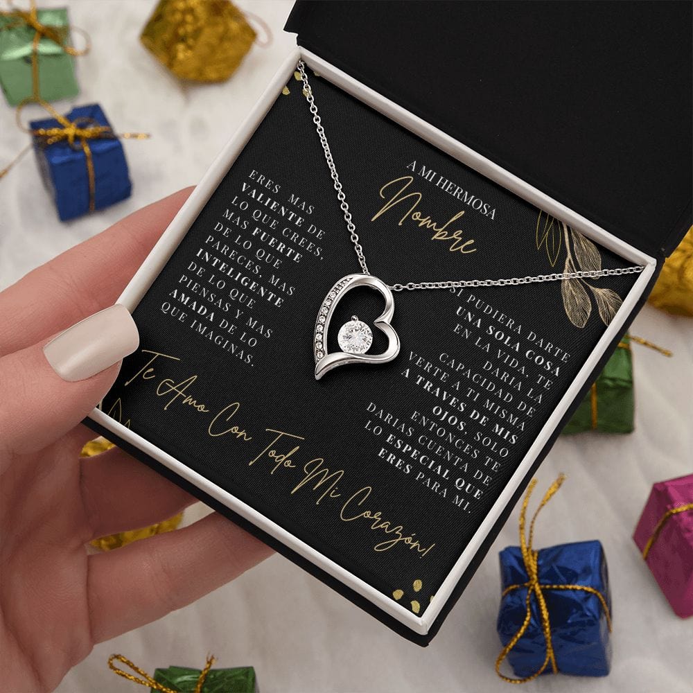 Regalo Para Novia/Esposa | A Mi Hermosa | Collar Amor para siempre