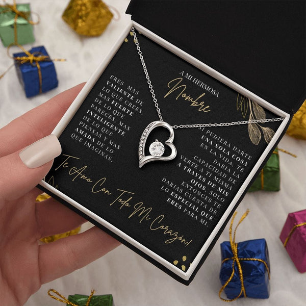 Regalo Para Novia/Esposa | A Mi Hermosa | Collar Amor para siempre