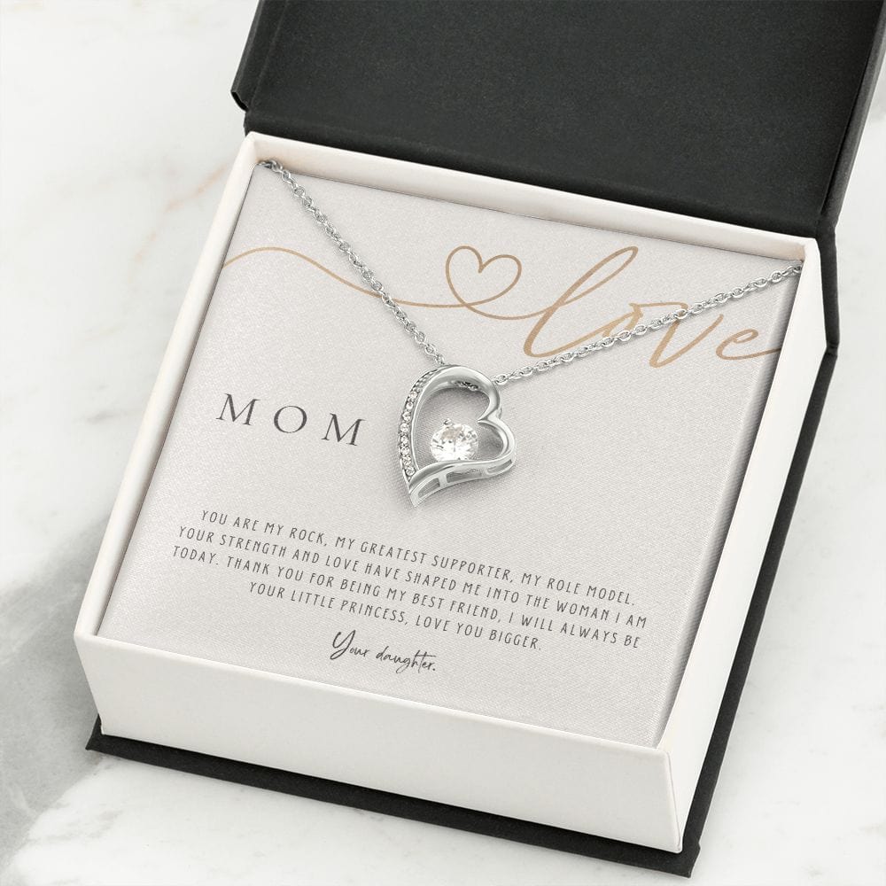 To My Mom - You Are My Rock - Forever Love Necklace