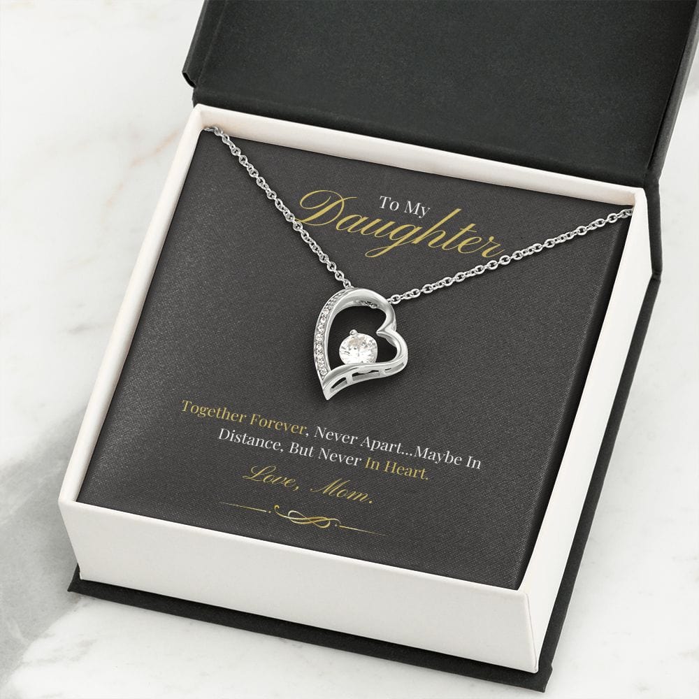 To My Daughter - Together Forever - Forever Love Necklace