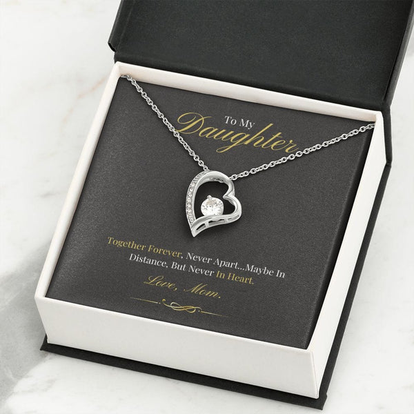 To My Daughter - Together Forever - Forever Love Necklace