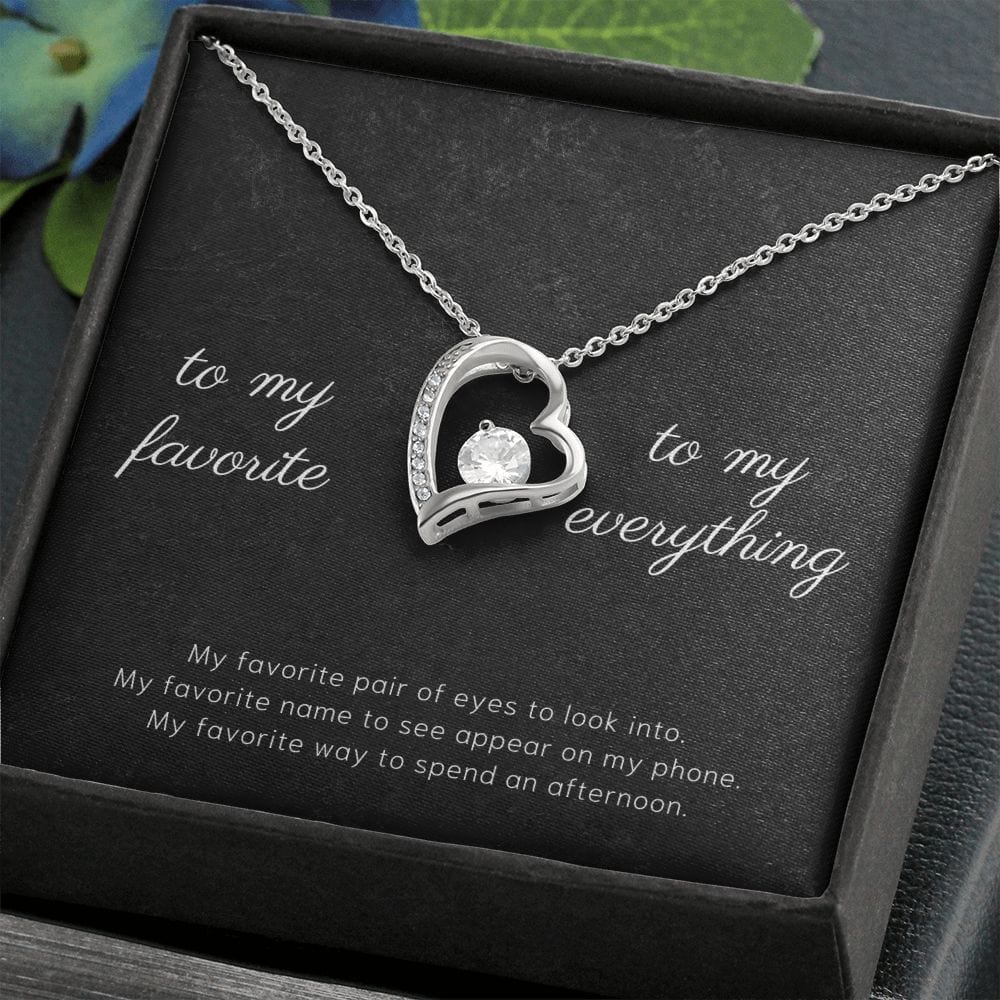 To My Favorite - My Favorite Pair Of Eyes - Forever Love Necklace