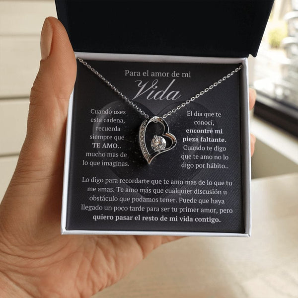 Regalo Para Novia/Esposa | El Amor De Mi Vida | Collar Amor para siempre