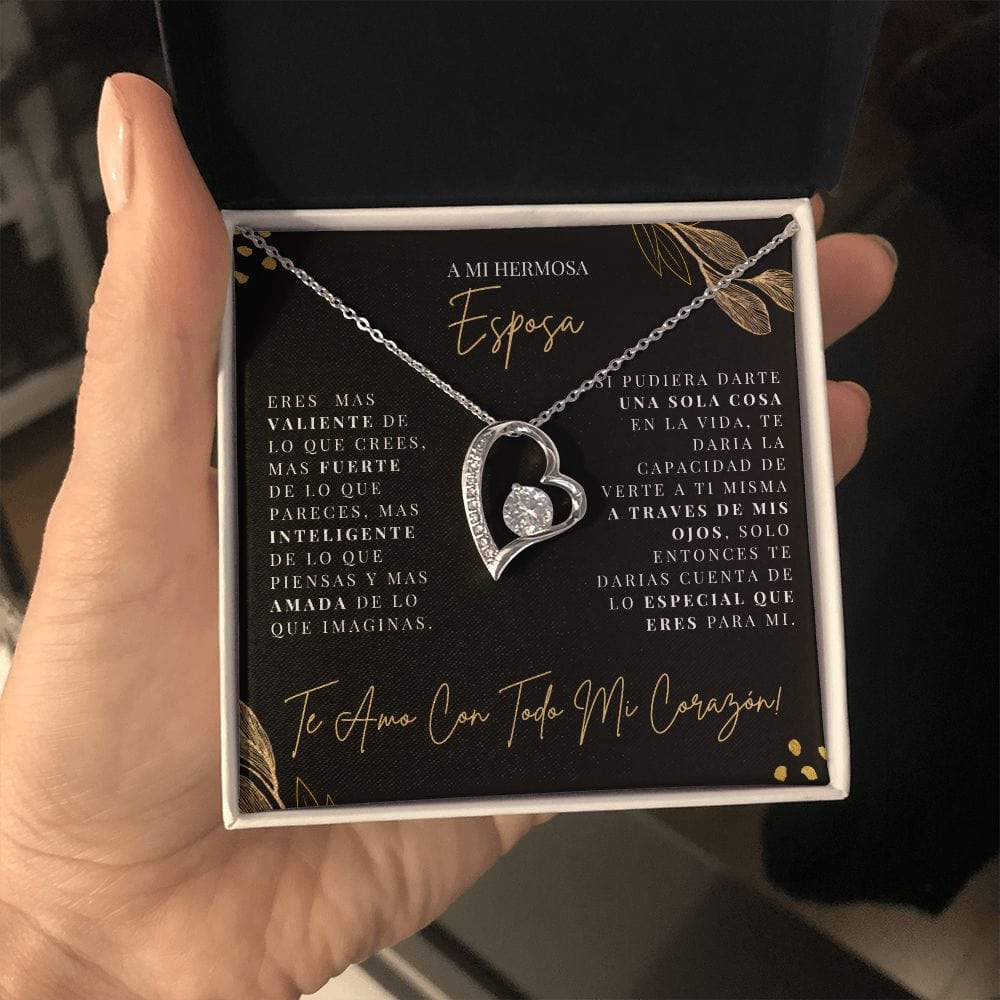 Regalo Para Esposa | Te amare por siempre | Collar Amor para siempre