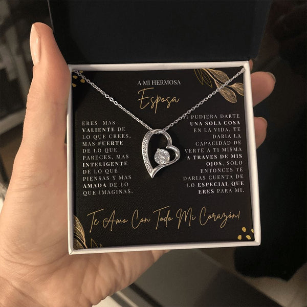 Regalo Para Esposa | Te amare por siempre | Collar Amor para siempre