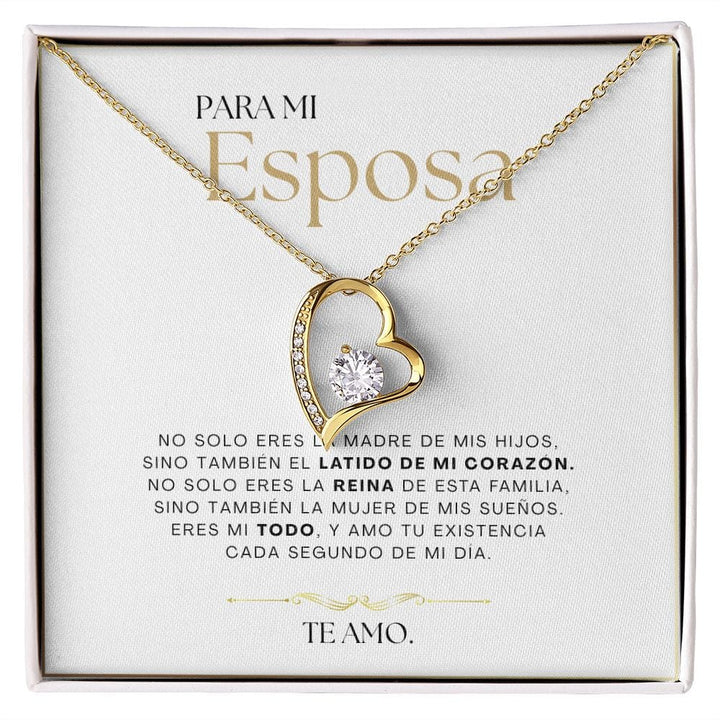 Regalo Para Esposa | Mi latido del corazón | Collar Amor para siempre