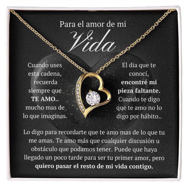 Regalo Para Novia/Esposa | El Amor De Mi Vida | Collar Amor para siempre