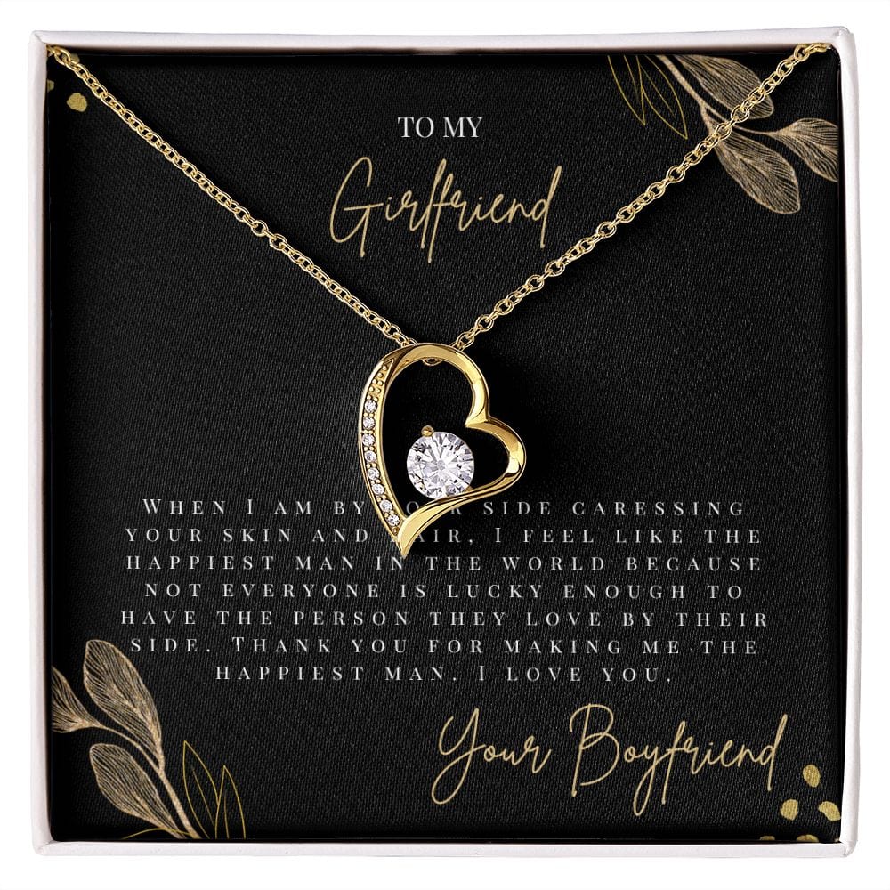To My Girlfriend - When I Am By Your Side - Forever Love Necklace