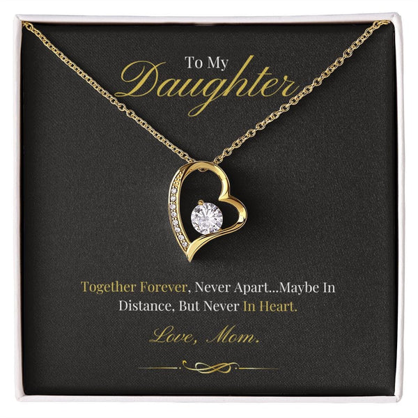 To My Daughter - Together Forever - Forever Love Necklace