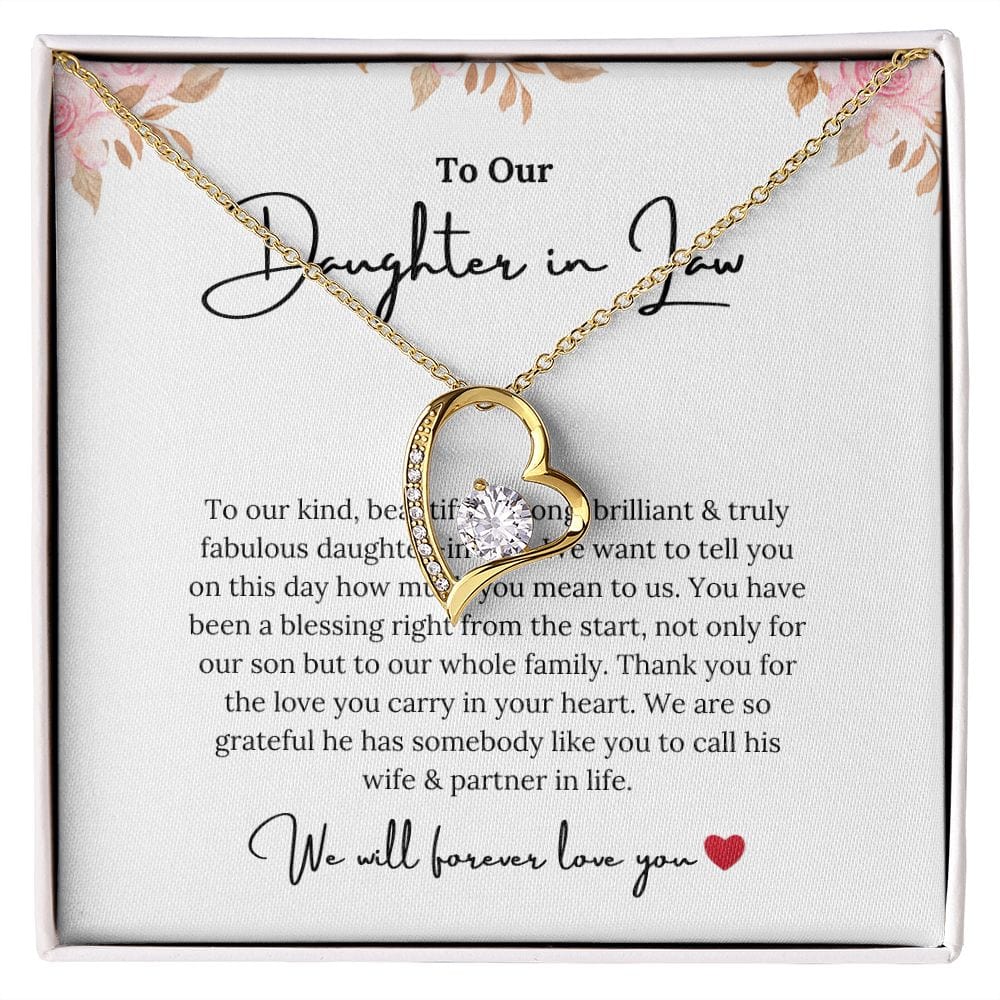 To Our Daughter In Law - To Our Fabulous Daughter In Law - Forever Love Necklace