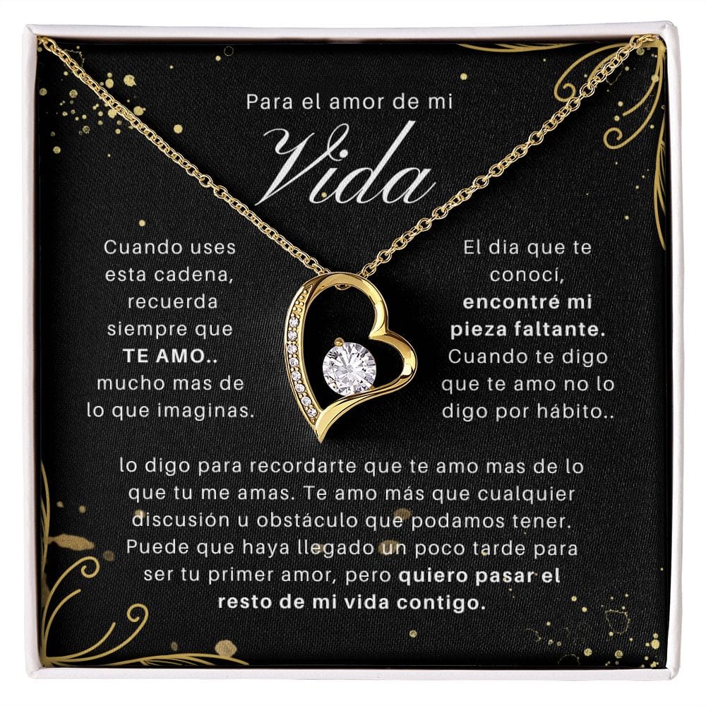 Regalo Para Novia/Esposa | Te Amo Mucho | Collar Amor para siempre