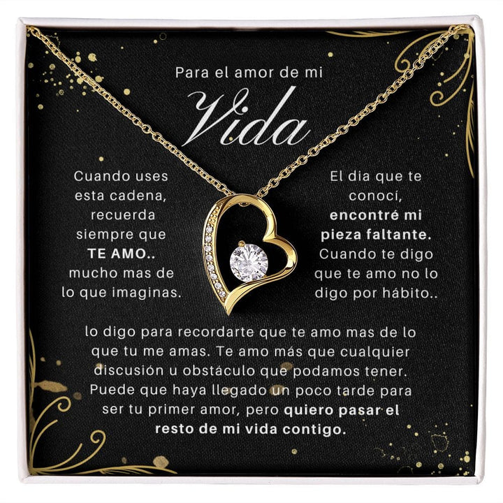 Regalo Para Novia/Esposa | Te Amo Mucho | Collar Amor para siempre