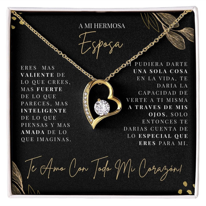 Regalo Para Esposa | Hermosa Esposa | Collar Amor para siempre